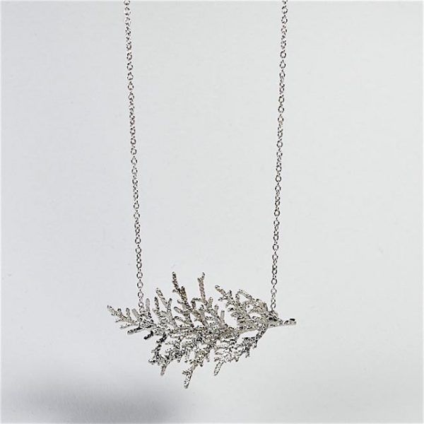 Cypress necklace - handmade silver jewellery