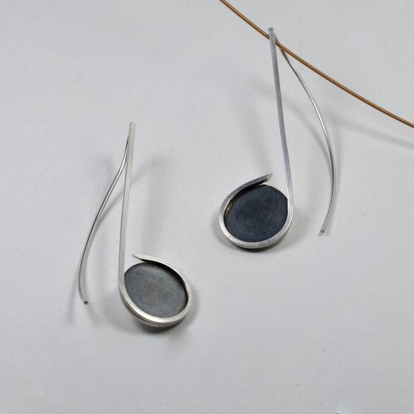 Silver earrings