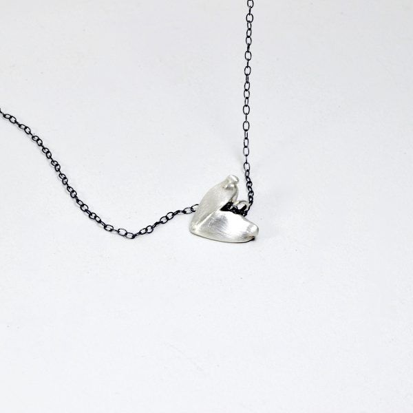 Silver heart necklace
