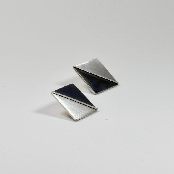 Triangle reflection earrings